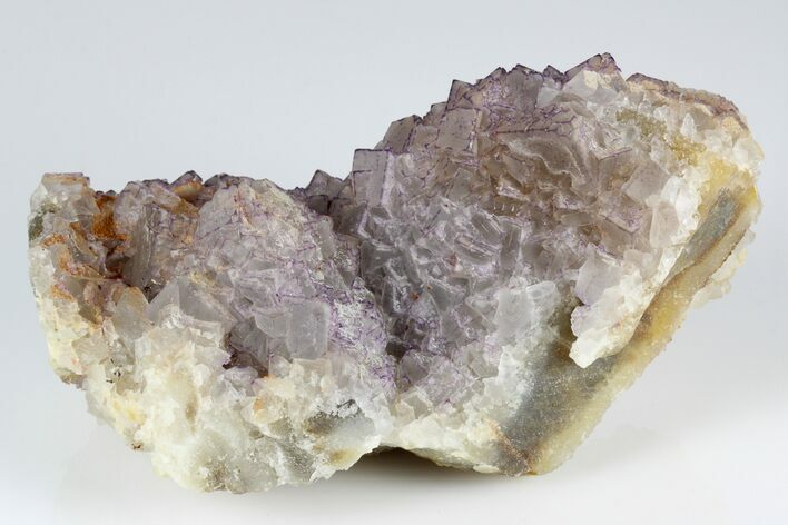 Purple Edge Fluorite Crystal Cluster - Qinglong Mine, China #186897